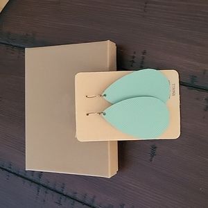 Nickel and Suede minty fresh small earrings